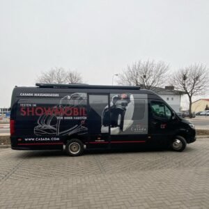 casada bestelbus bij levering massagestoel