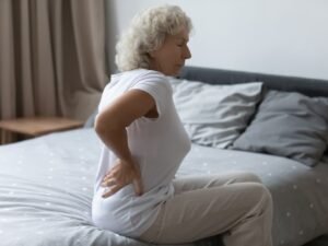 vrouw met Fibromyalgie symptomen