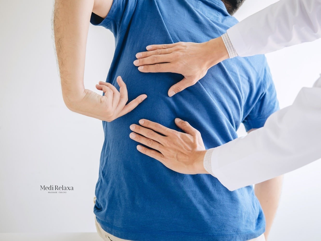 person with back pain in the waist