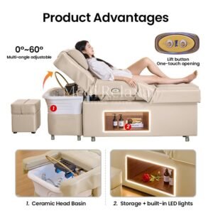 Headspa Foot Deluxe - Beige (80cm hoogte)