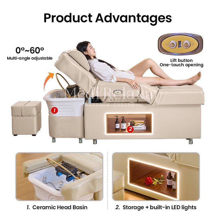 Headspa Foot Deluxe - Beige (80cm hoogte)