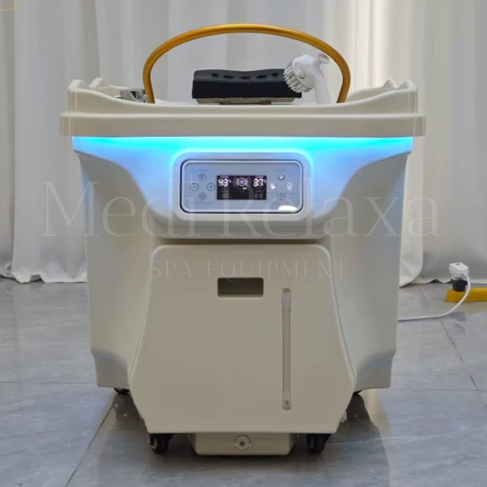 Mobiele Head Spa Deluxe - headspastore - 7 Mobiele Headspa Deluxe (60L + 30L vuil water tank)
