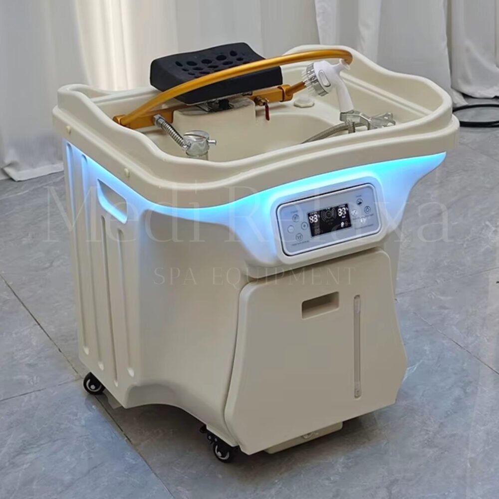 Mobiele Head Spa Deluxe - headspastore - 8 Mobiele Headspa Deluxe (60L + 30L vuil water tank)